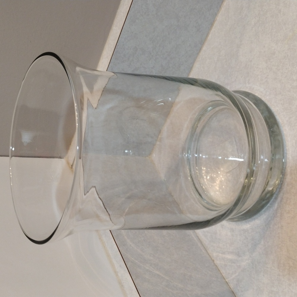 Libby Glass candle/ flower vase.